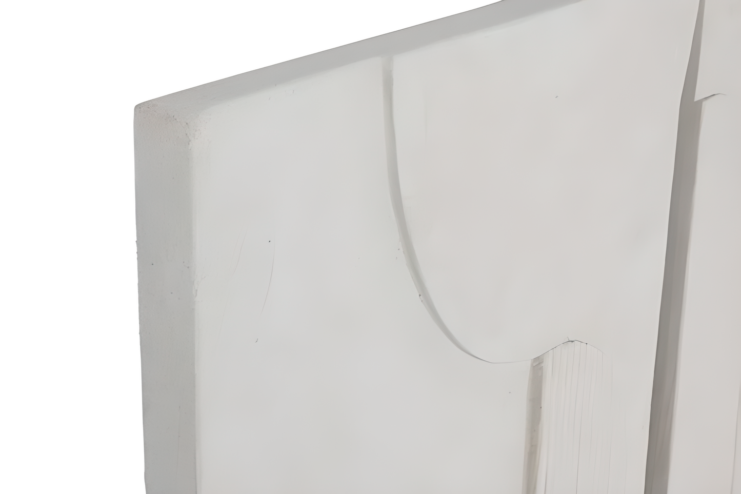 Tableau mural effet béton blanc