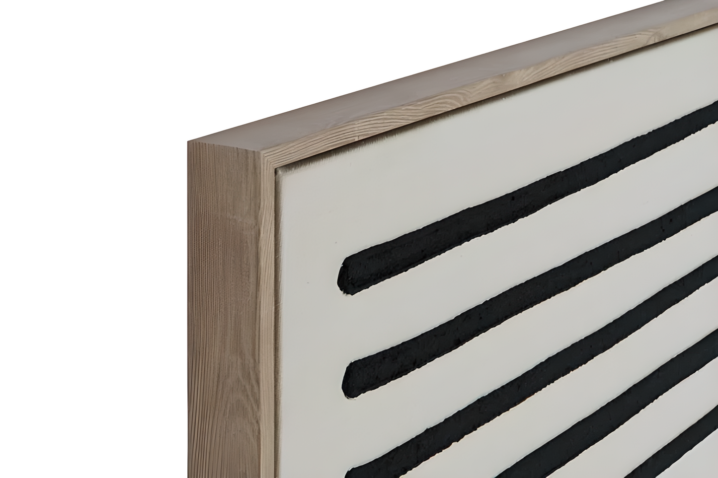 Tableau en toile – Lignes 3D noir & beige