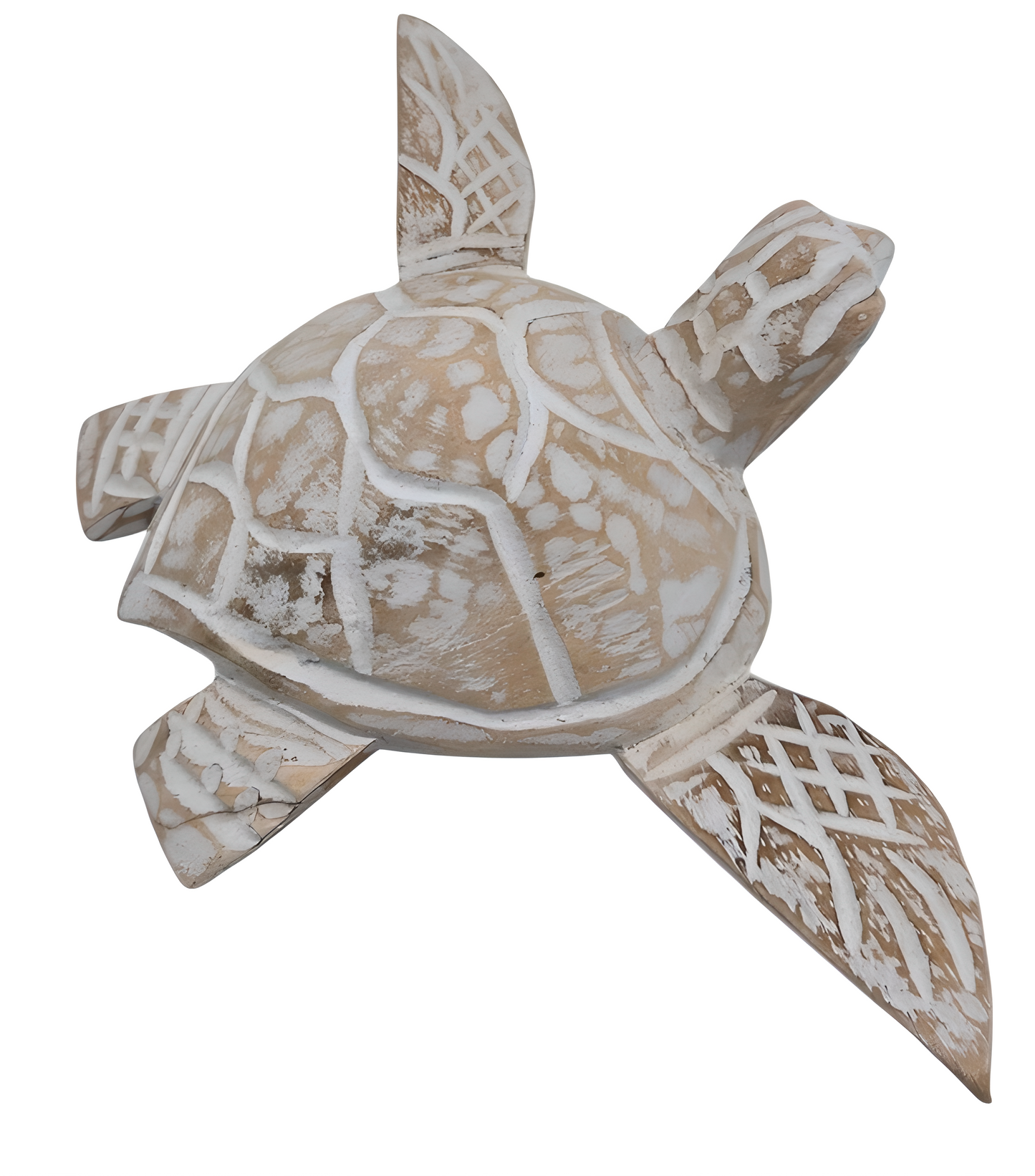 Tortue décorative en bois – Artisanat de Bali