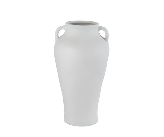Vase Rodas L en céramique blanche – Grand modèle