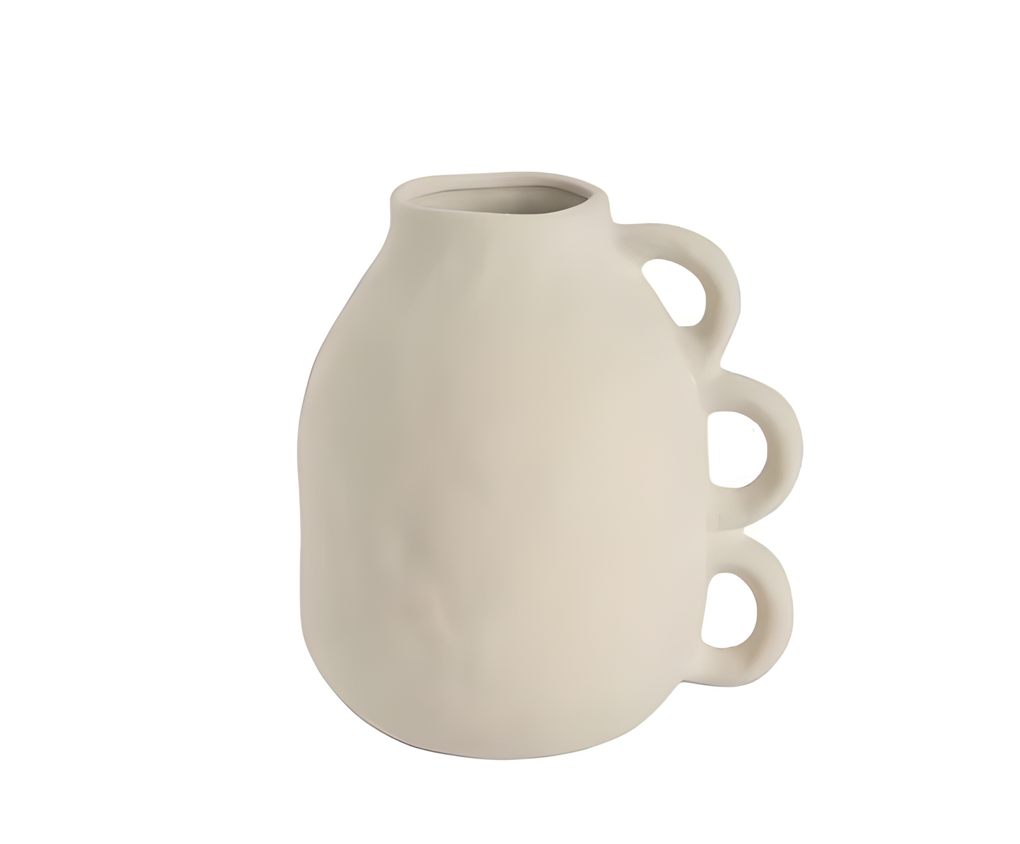 Vase en céramique blanc avec anses – Modèle Athènes n°2