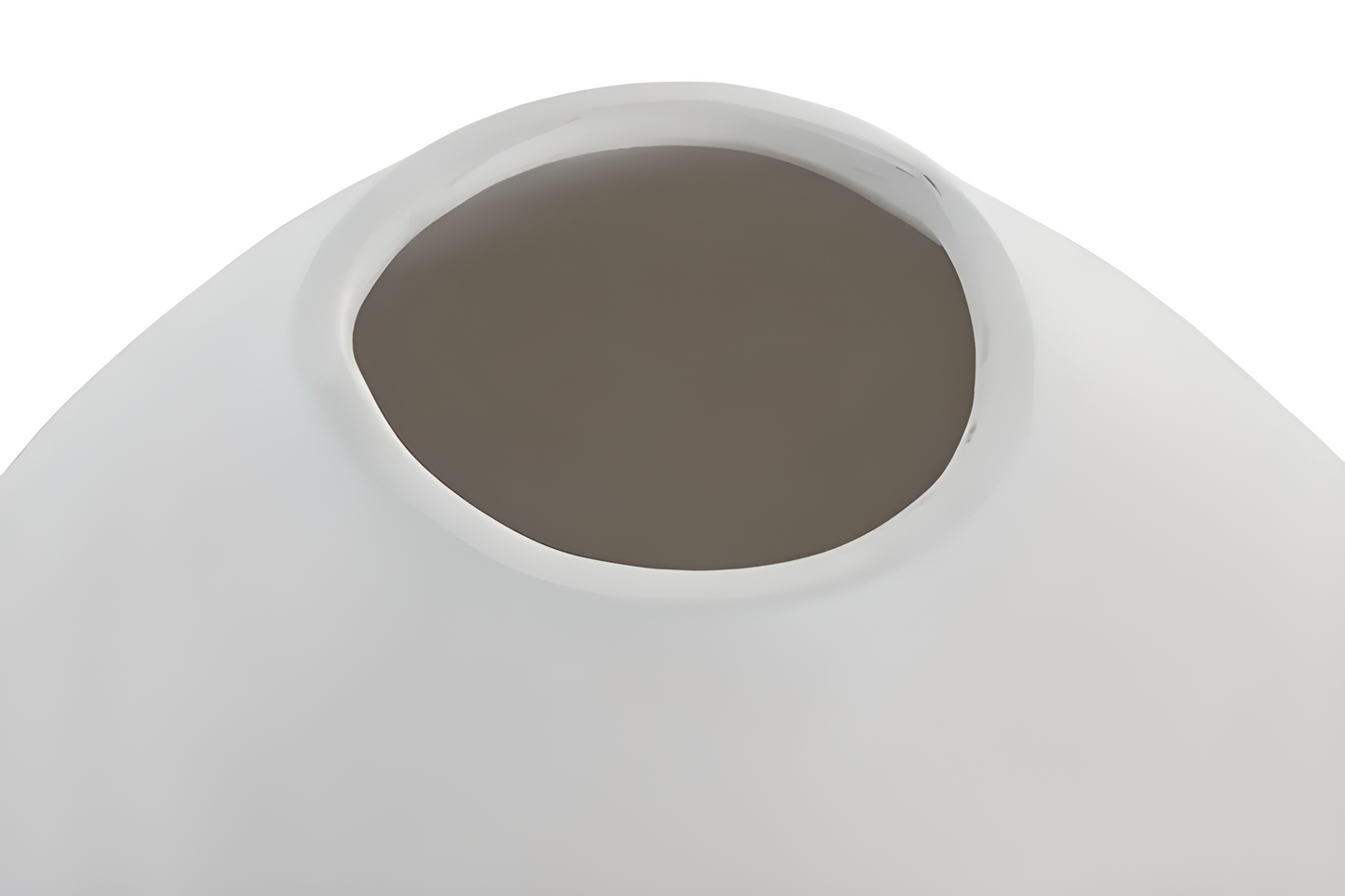 Vase en grès blanc – Forme organique design