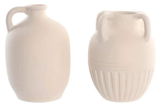 Vase en Terre Cuite Blanc Cassé