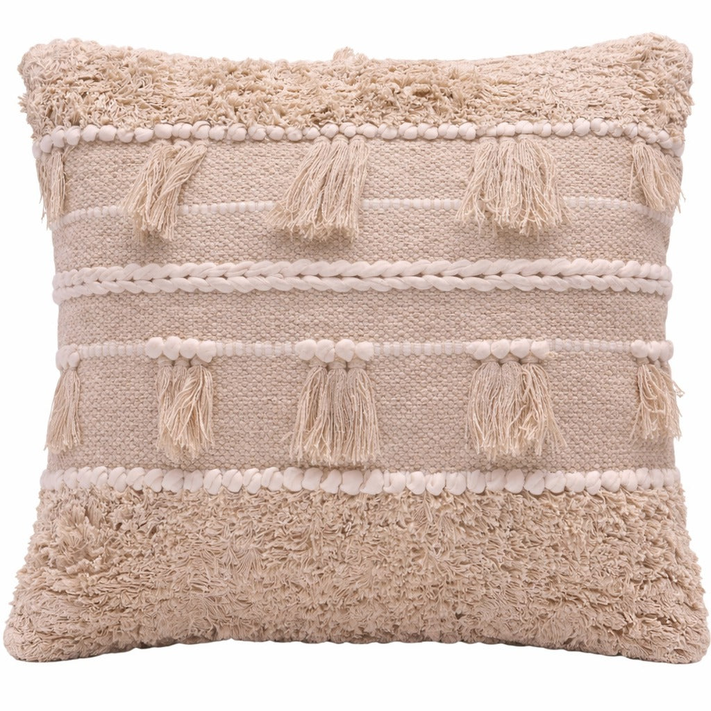Coussin Bohème 45x45 - Beige