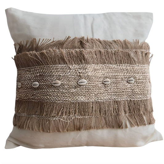 Housse de coussin 40x40 - Beige et Marron