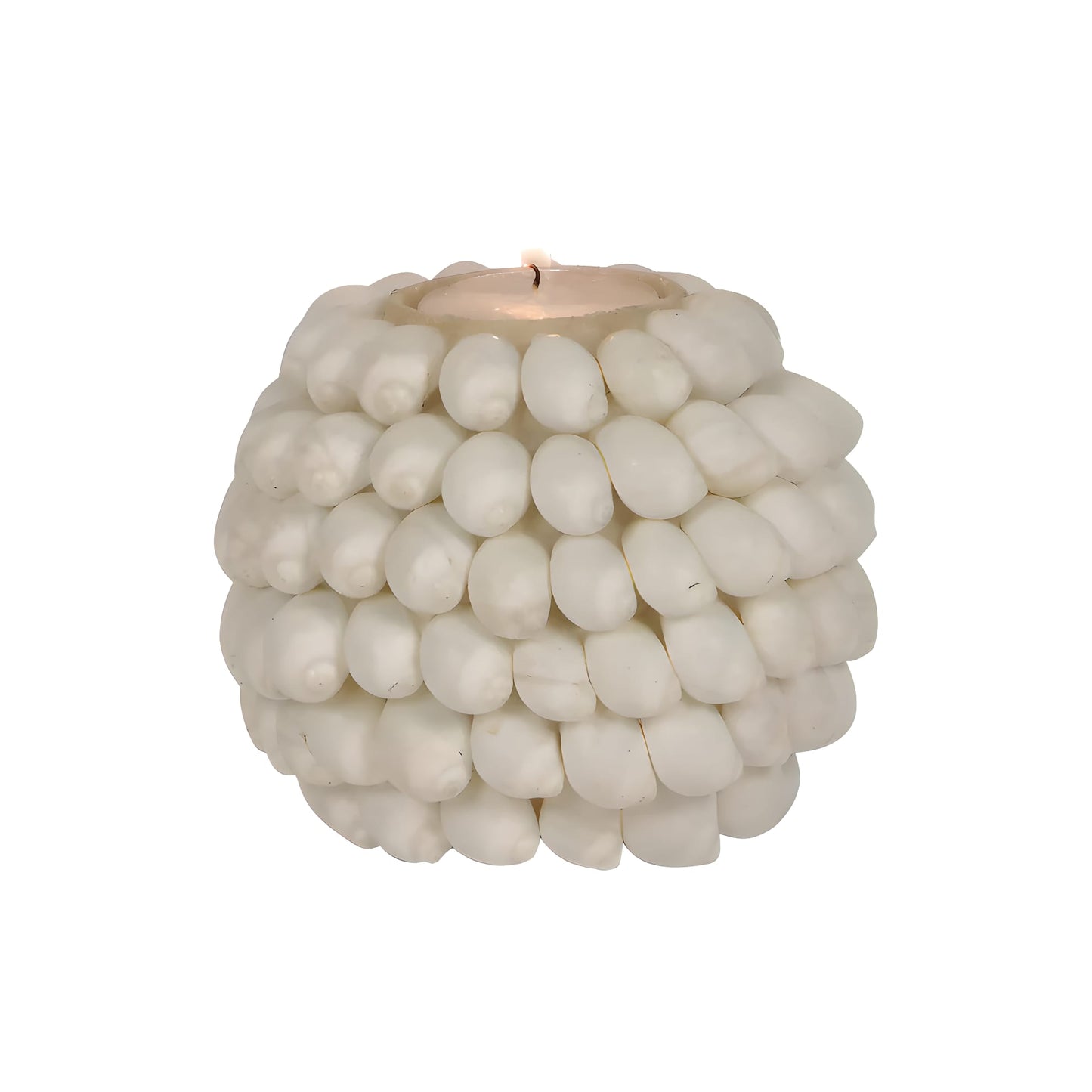 Bougeoir Coquillages Blancs