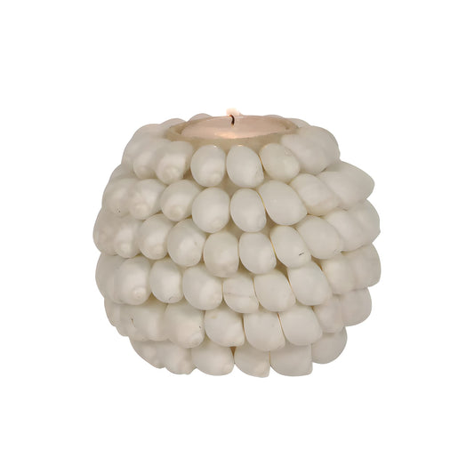 Bougeoir Coquillages Blancs