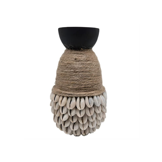 Bougeoir Coquillages & Jute
