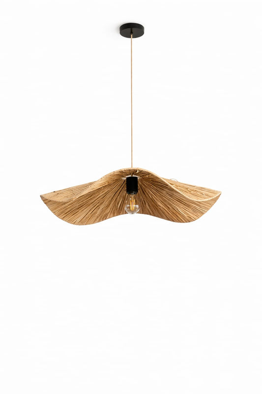 Suspension en raphia - Fleur