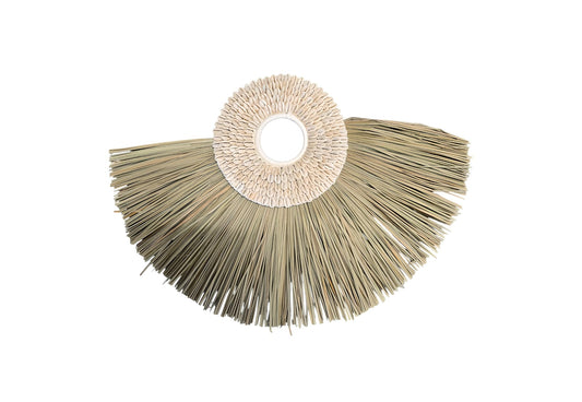 Décoration murale en coquillages & fibres naturelles