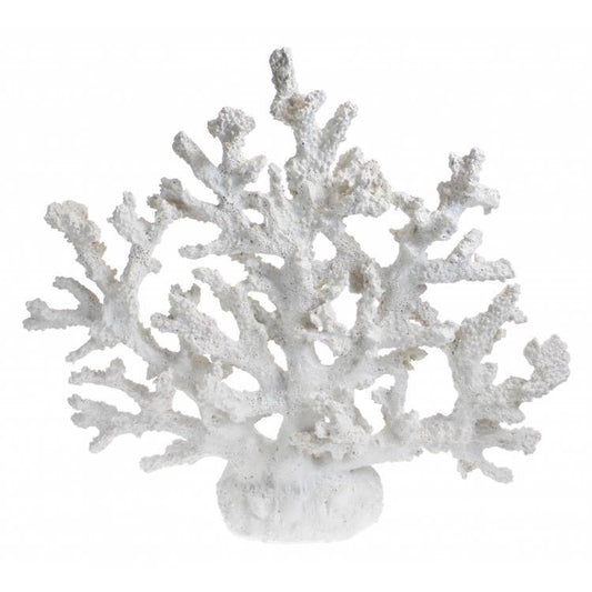 Décoration Corail Blanc en Résine