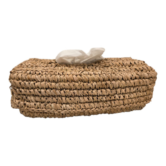 Boîte à mouchoirs en fibres naturelles tressées