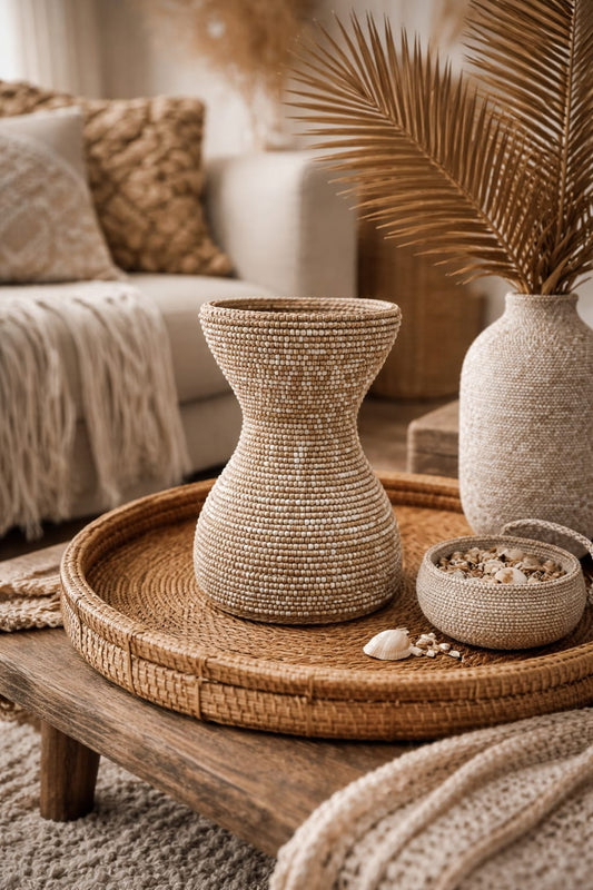 Bougeoir Perles – Bohème Chic