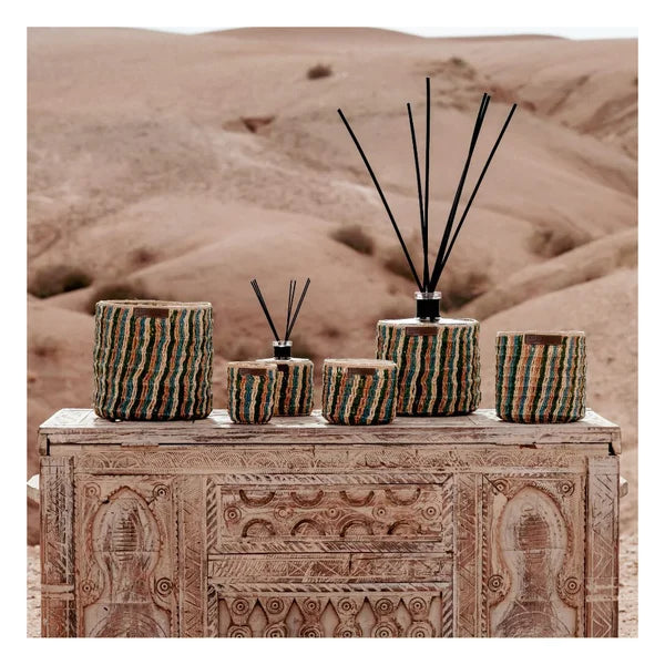 Bougie raphia Bahia – Style bohème