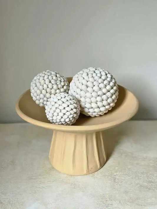 Boule déco en coquillages naturels lisses