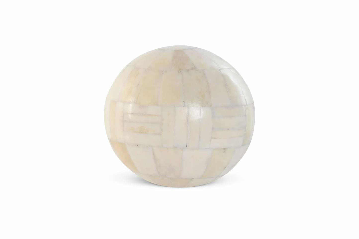 Boule décorative bois et coquillage