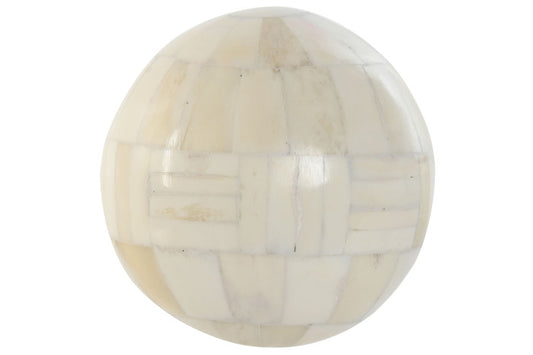 Boule mosaïque en bois de manguier