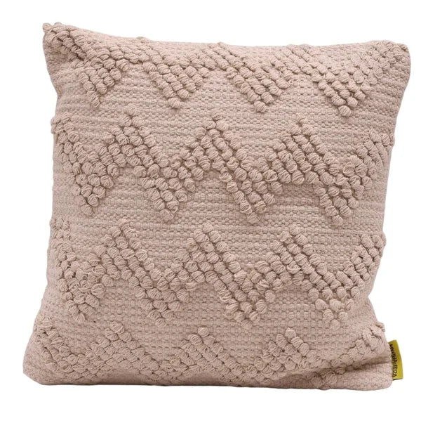 Coussin Bohème 45x45 - Relief Beige