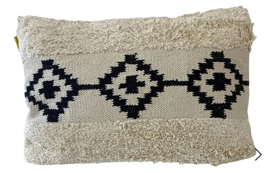 Coussin Bohème 40x60 - Motif Noir