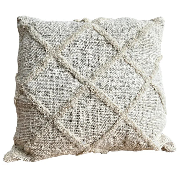 Housse de coussin 40x40 - Beige Losange