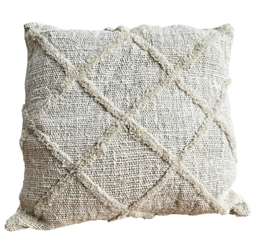 Housse de coussin 40x40 - Beige Losange