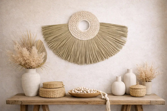 Décoration Murale en Fibres Naturelles