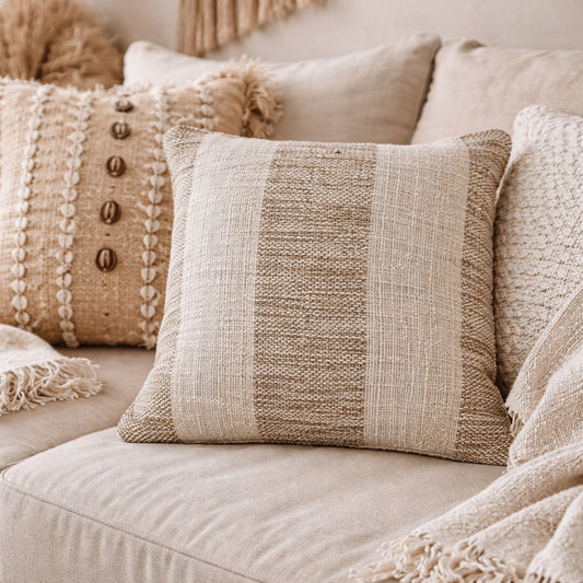 Housse de coussin 40x40 - Lin Beige Crème