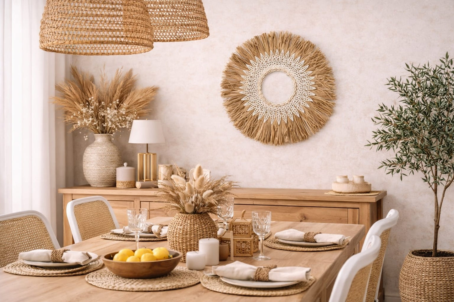 Juju Hat en raphia & coquillages cauris