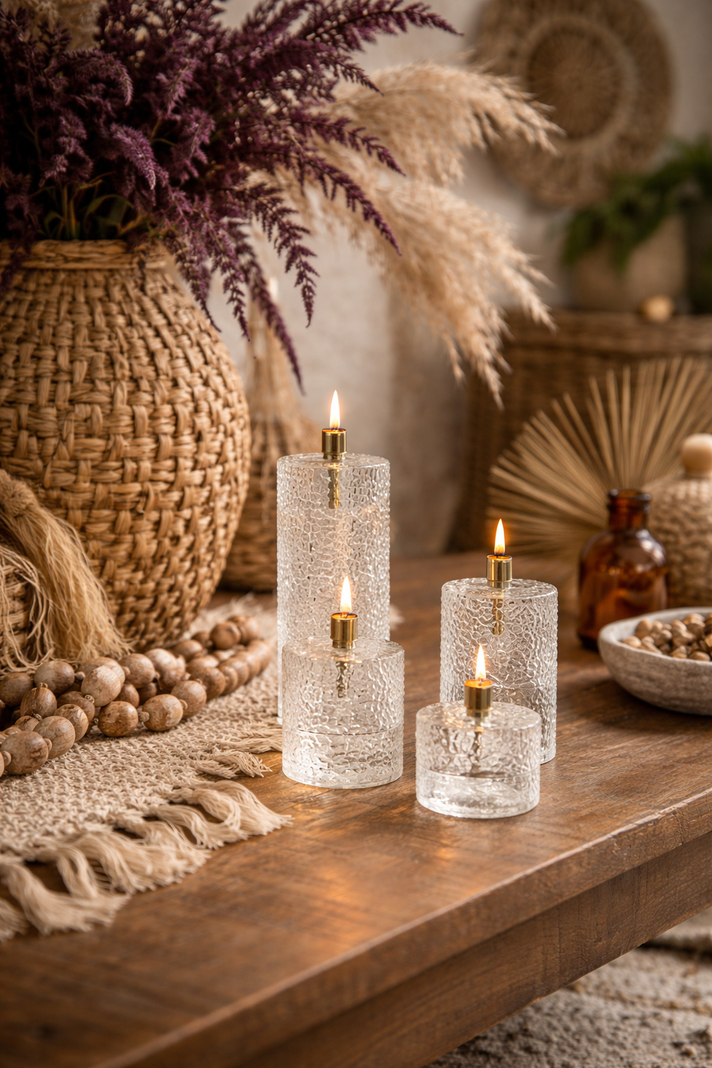 Lampe à huile décorative - Cylindrique – Peri Living