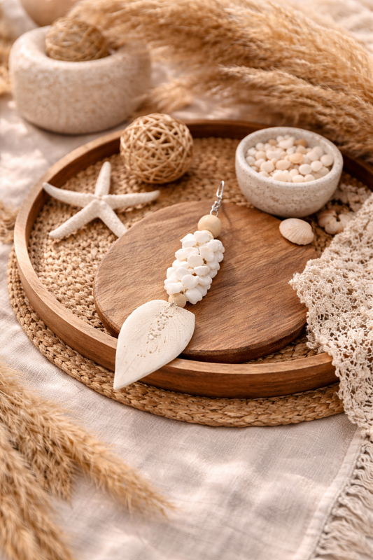 Pendentif avec coquillages - Esprit Bohème