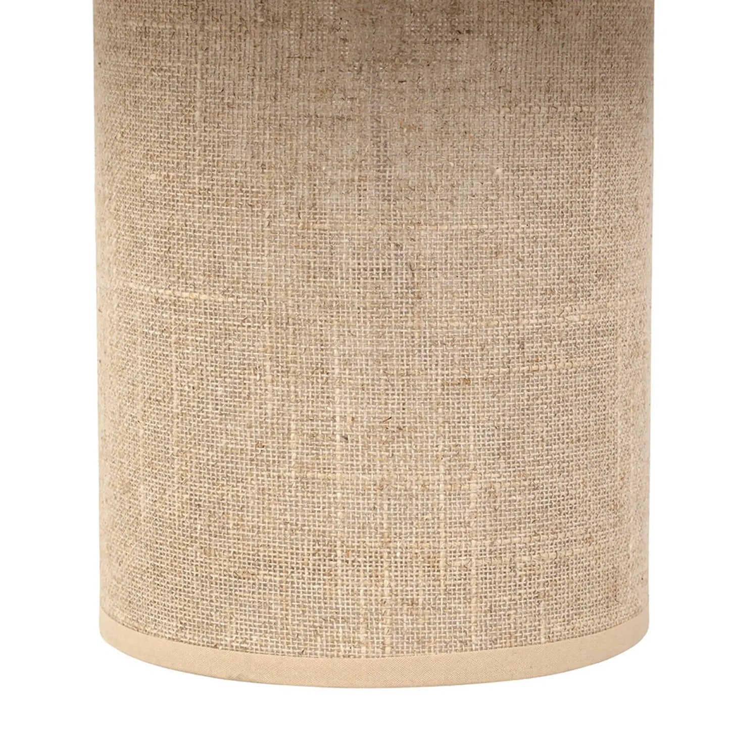 Lampe à poser en lin beige