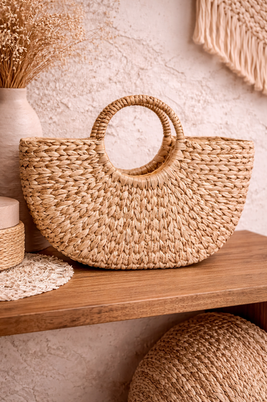 Sac à main en fibres naturelles