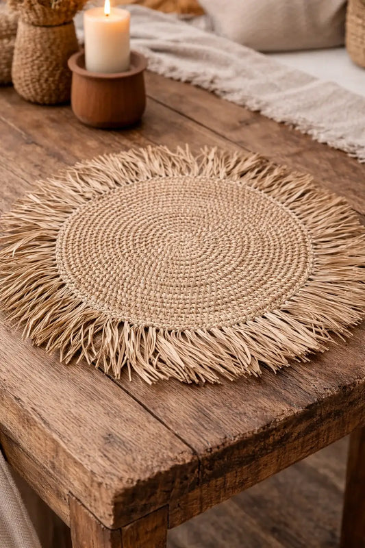 Set de table décoratif en fibres naturelles La Bohème