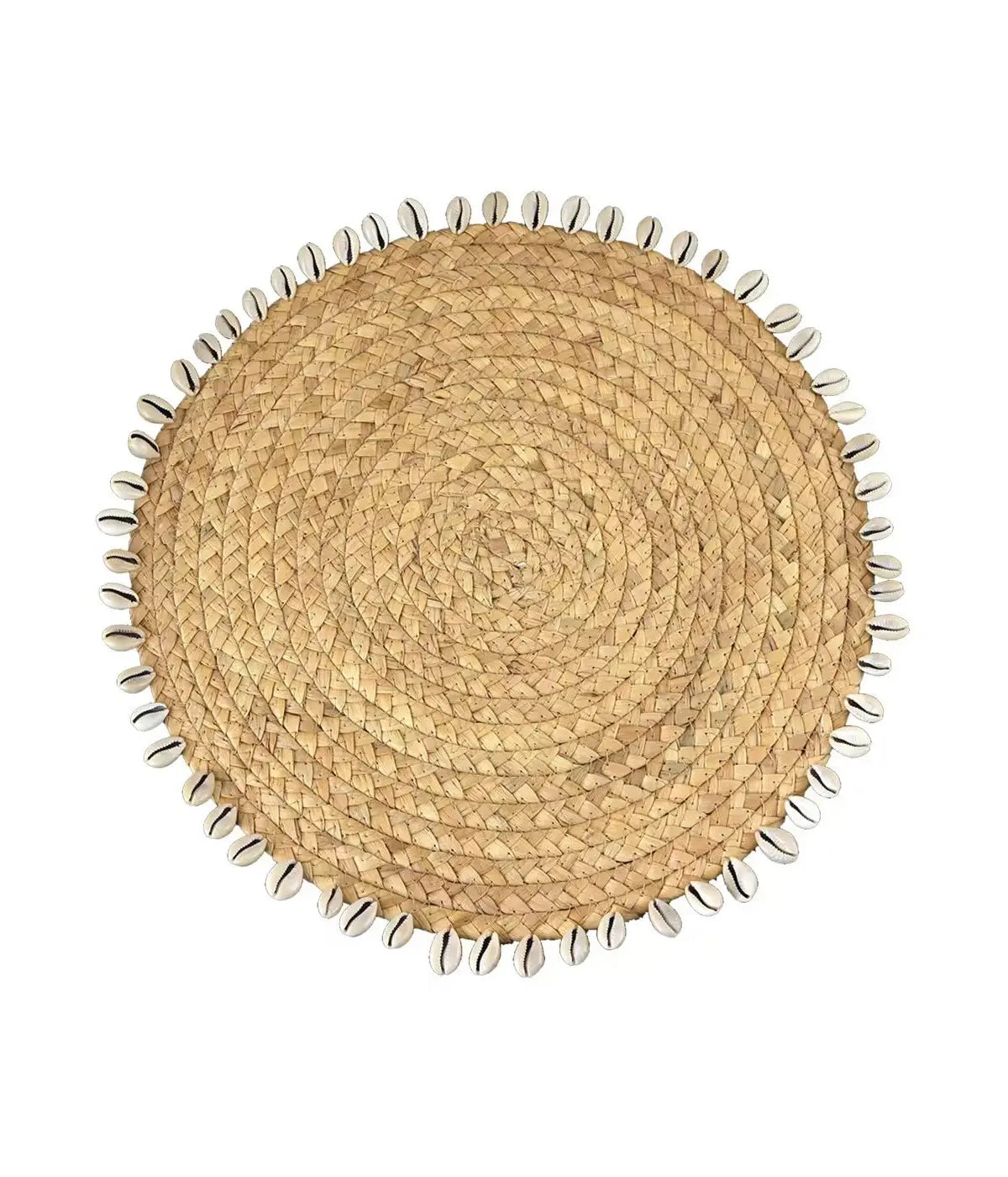 Set de table osier et coquillages