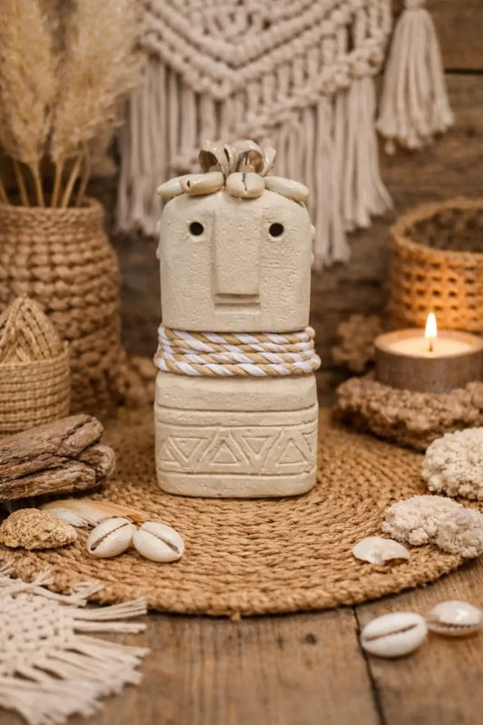 Statue Sumba Artisanale en Pierre Naturelle