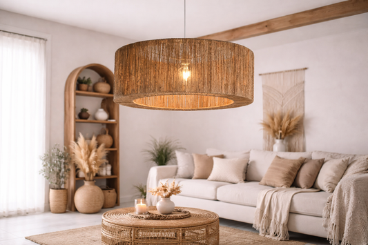 Suspension en jute naturel