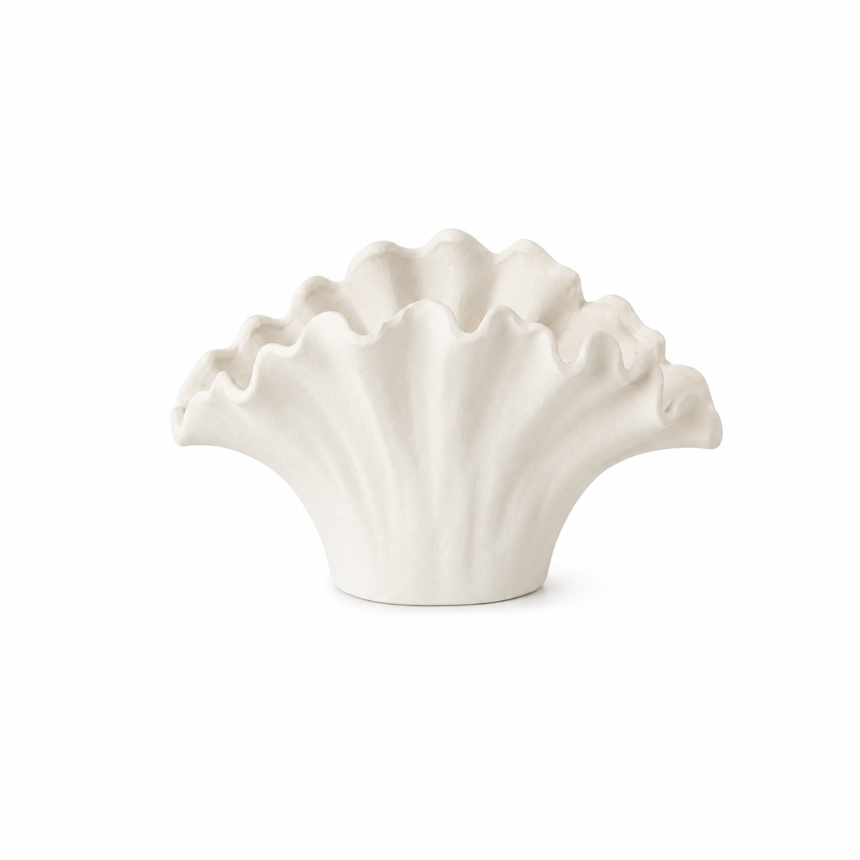 Vase Fleur en Porcelaine Blanche Small
